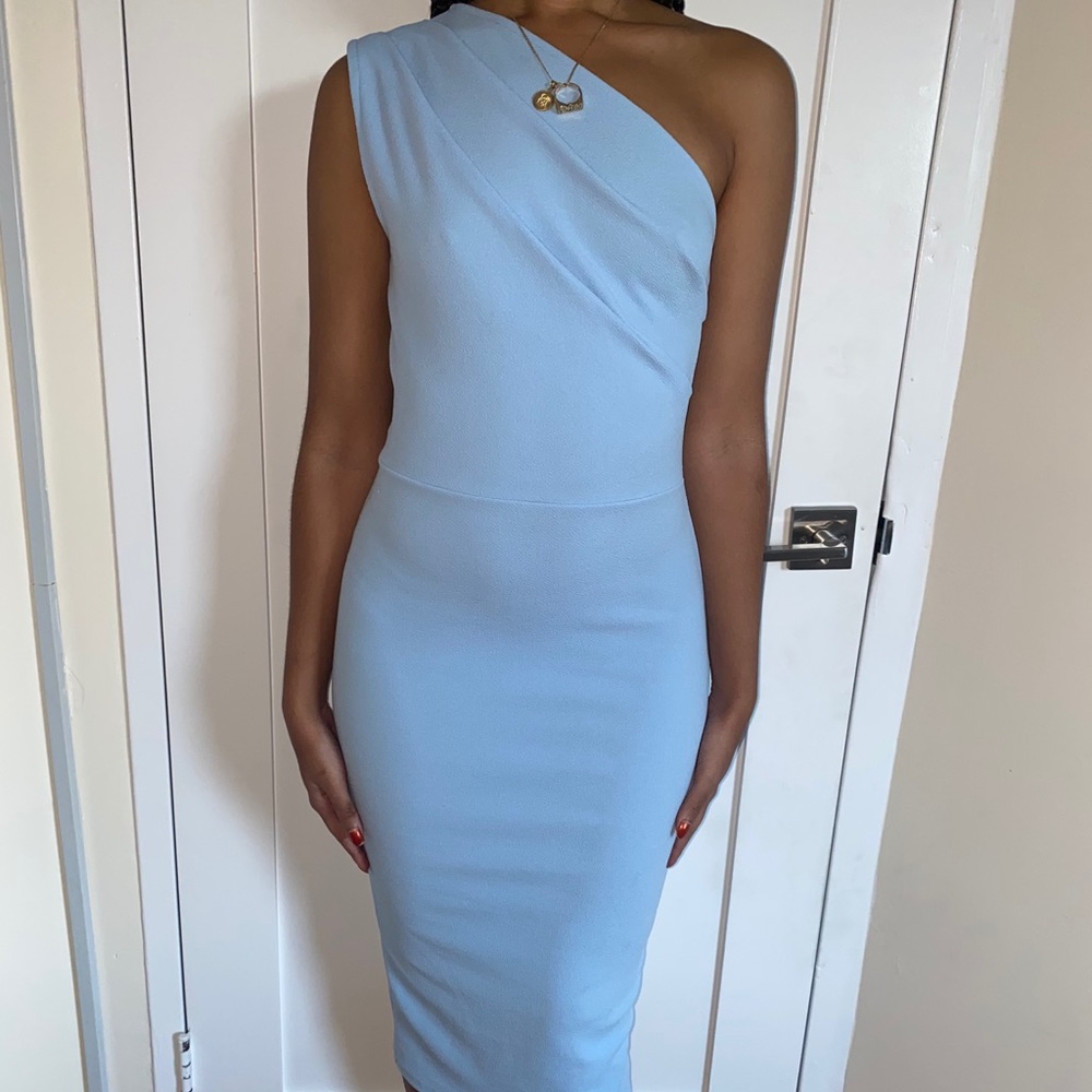 NWT Blue asymmetrical dress